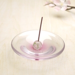 プレーン色皿香立て（桜色）