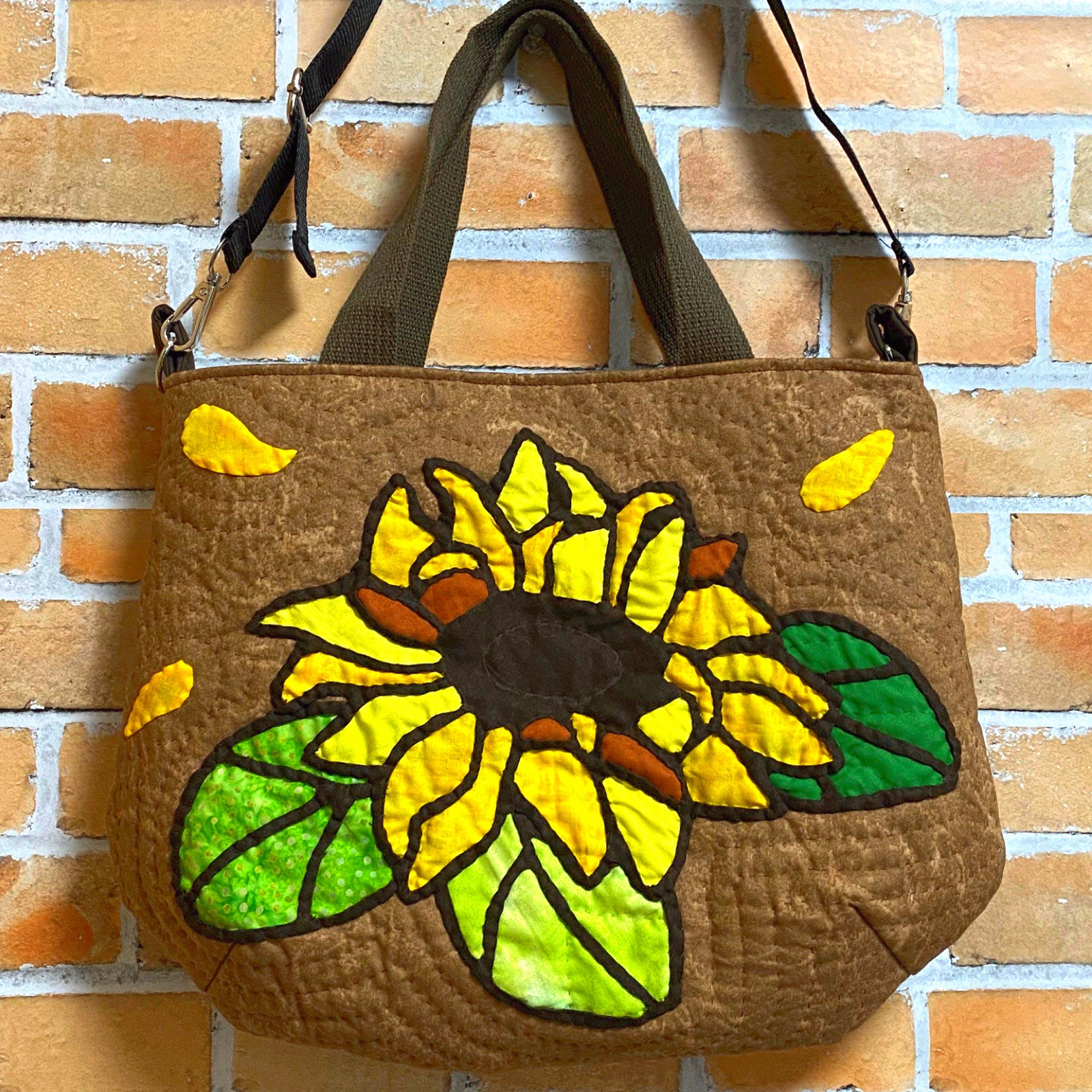 NO.144 ハワイアンキルト 大きめバッグ ハンドメイド ロケラニ