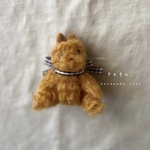 手のり猫ちゃん (茶色リボンの茶色猫ちゃん)  ˙˳⋆  