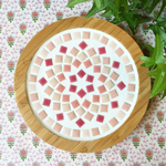 [再販] ＊Dahlia＊ Pink 〈タイル鍋敷き〉