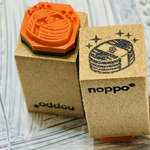 ラバースタンプ☆山吹色のお菓子　12x12