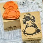 ラバースタンプ☆京都のあの人形　 30x40