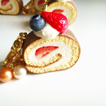 ロールケーキのキーホルダー