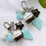 【sale】チョコミントくまさんタルト♬.*ﾟレジンキーホルダー