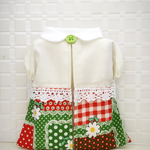 ポップ花柄の洋服型ポケットティッシュカバー