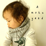 Wガーゼのスタイ兼用ネックウォーマー　グレー