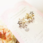 キラキラの星がいっぱい　イアーカフ/樹脂ノンホールピアス