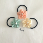 シフォンお花のヘアゴムセット☆(ベビー/キッズ)