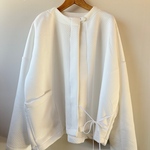 sall⚪︎ホワイトキルトニットのコートカーディガン