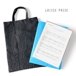 《収納ポーチ付き》A4サイズok♪セレモニーサブバッグ＊ブラック＊　エコバッグ　入学式入園式　卒業式卒園式　説明会