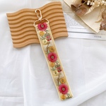 【インド刺繍リボン】ハンドストラップ　スマホショルダー