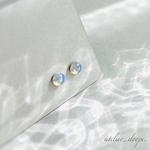 天然石⭐︎オパールの一粒ピアス/パワーストーン/一粒ピアス/サージカルステンレス/一粒/シンプル/アレルギー対応/オパール