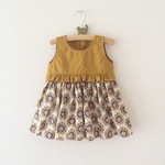 LIBERTY❁︎ペプラムワンピース mustard