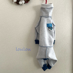 イタグレ服♪ 春向き🌸オートミール裏起毛ロンパース