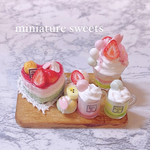 🌸春スイーツセット🍡✨ミニチュアスイーツ　ミニチュアフード　フェイクスイーツ　フェイクフード
