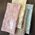  □956今治タオル&ダブルガーゼ ミニタオルハンカチ4P  しろくま