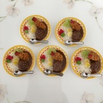 カレーライスのヘアゴム♡エビフライ＆ハンバーグ