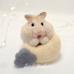 羊毛フェルトハムスター＊プティング＊ジャンガリアンハムスター＊リトルぱれっとlittlepalette