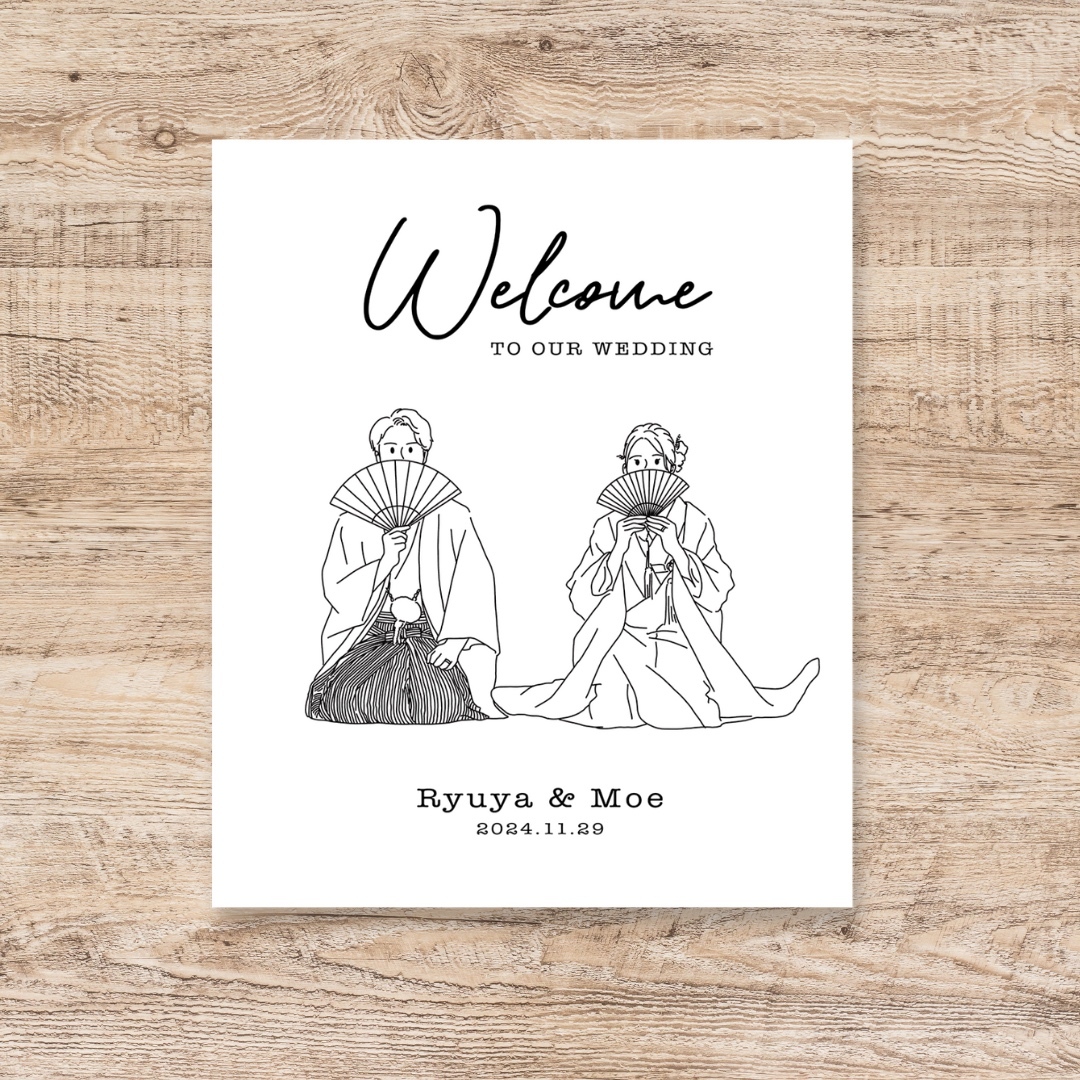 ♫オーダーメイド似顔絵♫⭐️ウェルカムボード⭐️ ♫オーダーメイド似顔絵♫⭐️ウェルカムボード⭐️