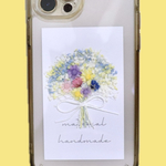 【再販×55】スマホケースに挟むお花 iPhoneケース ドライフラワー 花束 スマホ インナーシート iPhone12.13.14.15.16.17 Pro Promax