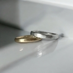 Basic Pair Ring Set - 2本ペアリング - 錫リング 指輪 ピンキーリング /アレルギー対応 シルバーリング ゴールドリング フリーサイズ ペアリング 錆びない メンズ