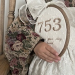 753プレート ／ 753 七五三 753撮影グッズ 753小物 刺繍 刺繍プレート バースデープレート バースボード 