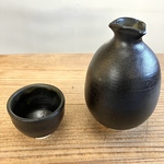 椿徳利 黒