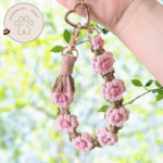 限定カラーいつでも手元に桜満開で気分上々！ カラーストラップ  スマホショルダー　桜
