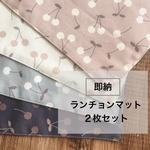 【即納】シンプルなランチョンマット　２枚セット