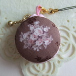 花❁渋茶系7/マカロンコインケース(マカロンポーチ)ストラップ付
