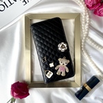 バッグを持ってお出かけキラキラクマちゃん☆iPhoneケース☆