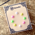 【SALE】４色セット-ミニピアス　樹脂