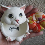 猫のピンクッション（白）