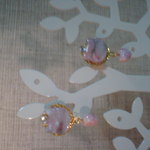 SALE！送料無料！値下げ！にゃんこべっ甲風ピアス