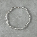 clear satin necklace