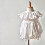 Ruffle rompers & Ruffle bib