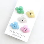 🍬🐩 beloved dog ✵ 金プー糖！ 金平糖なプードルの耳飾り 《 アソート5粒セット 》ピアス  イヤリング  和菓子 こんぺいとう 