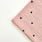 ヌビ生地：7mmハート ピンク地【130cm × 44cm】★