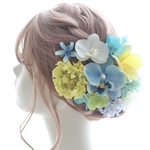 花時計 ローズ ~ ピンク・紫・黄緑 ~　フラワーボックス　結婚祝いにも☆