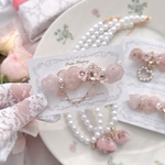 桜 SAKURA 🌸 リボン レジン ヘアクリップ