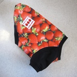 ☆Sale☆L（胸43）リアルいちご柄のシンプル袖付き♪