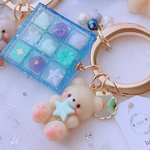 星空のチョコBoxキーホルダー　ハンドメイドレジン　キーホルダー　ハンドメイドキーホルダー　シャカシャカキーホルダー　シャカシャカ　シェイカー　チョコレート　星空