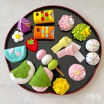 《再販》春の和菓子♡フェルトままごと♡インテリア