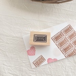 ラバースタンプ【ぱきチョコ(L♡VE)】チョコはんこ