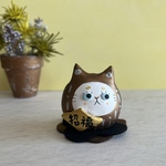 ダルマ猫ちゃん◆ブロンズ◆m13