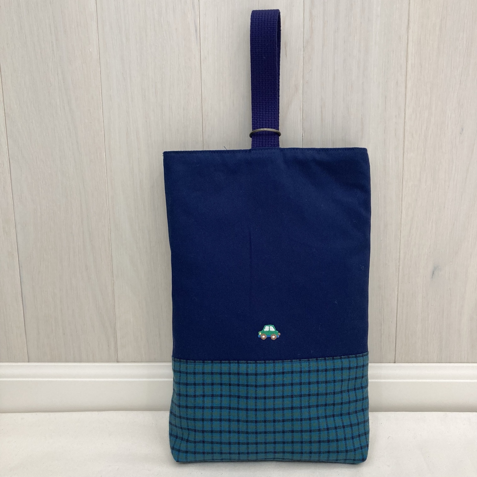 受注】《ファミリアワッペン使用》通園通学グッズ 5点セット ネイビー