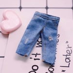 服　ズボン　パンツ　デニム　ダメージジーンズ　オビツ11 ピコニーモp ピコドー9 ねんどろいどドール　1/12 人形