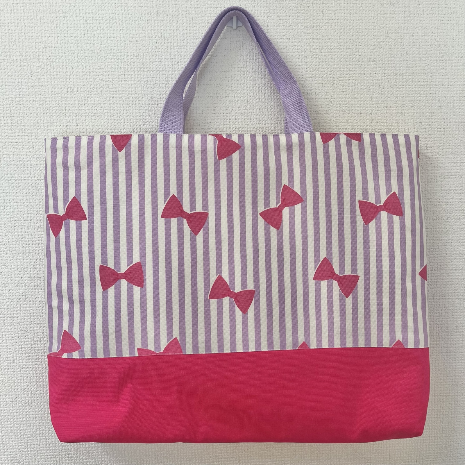 再販 ストライプ さくらんぼ🍒レッスンバック - PINK-POCKET'S GALLERY