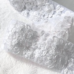 ホワイト☆インド刺繍リボン 