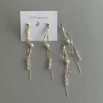 178)２個 /  ビジューチャーム / 82mm×6mm / ピアス / イヤリング / ハンドメイドパーツ /アクセサリーパーツ / インポート / キラキラ / パールフリンジ